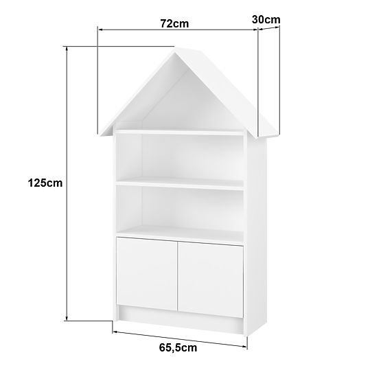 Bibliotecă Domeček Sofie - albă