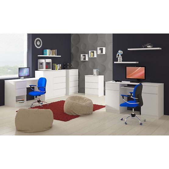 RAFTURI DE PERETE K 25x25cm SET 3 BUCĂȚI ALB