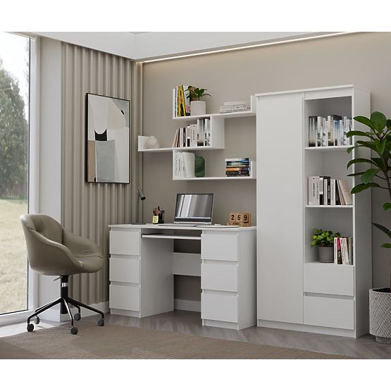 Rafturi de Perete KOBI pentru Living ALB