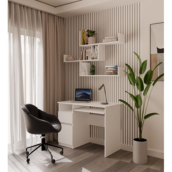 Rafturi de Perete KOBI pentru Living ALB