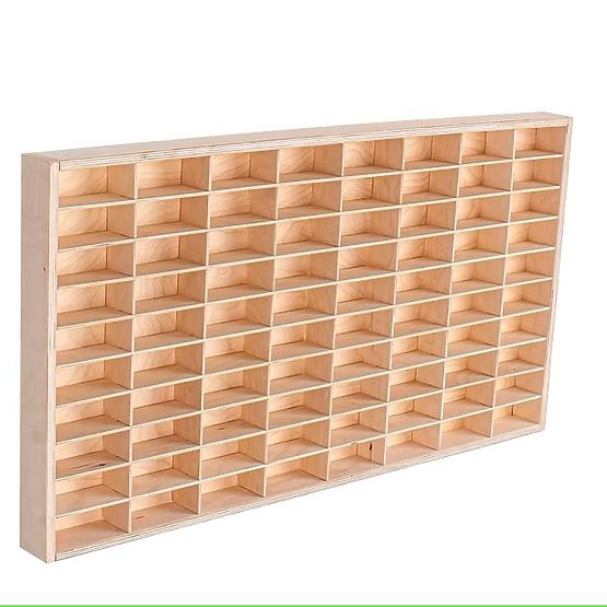 Rafturi pentru mașinuțe Hot Wheels - natur, 80 de locuri