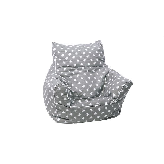 Sac de șezut pentru copii Stars - gri