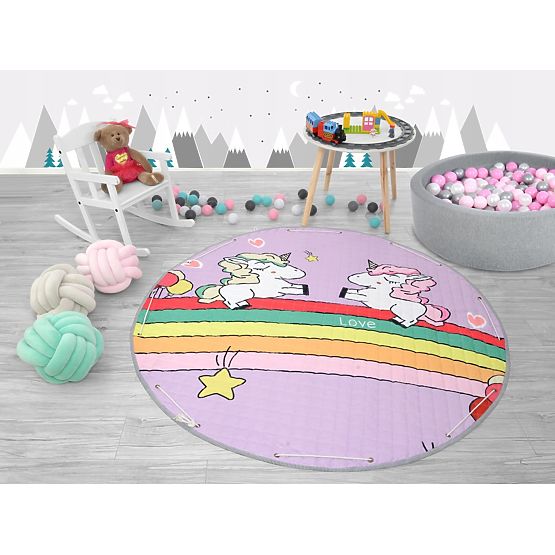 Sac de jucării și pătură – toate intr-una – UNICORN