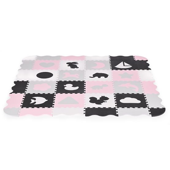 Saltea de spumă cu gard puzzle piscină uscată 36 de piese ECOTOYS