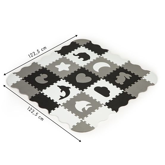 Saltea de spumă cu margine puzzle piscină uscată 25 bucăți ECOTOYS