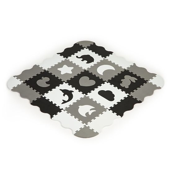 Saltea de spumă cu margine puzzle piscină uscată 25 bucăți ECOTOYS