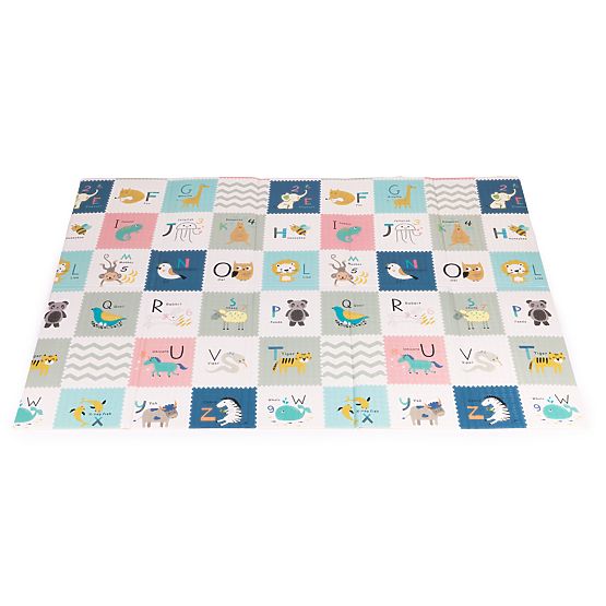 Saltea din spumă pentru copii 200x150 cm educativă, dublă față, pliabilă, cu măsură de creștere și a