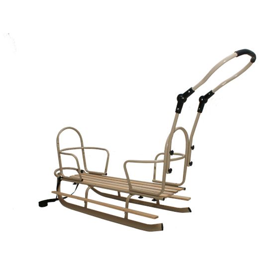 Sanie pentru gemeni Duo - culoare rosie scaun