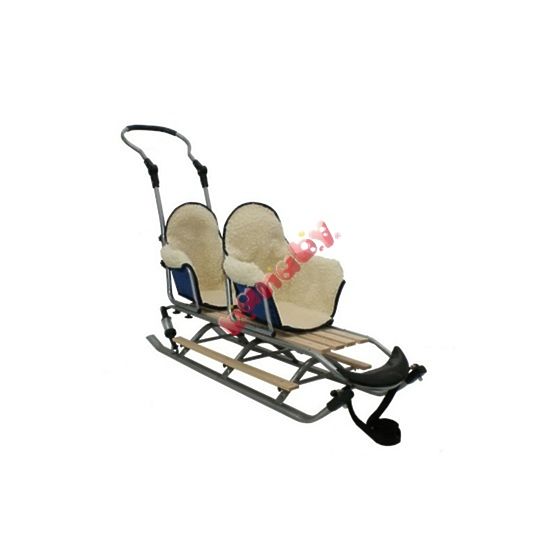 Sanie pentru gemeni Duo Sport - culoarea scaunului gri