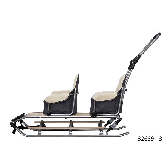 Sanie pentru gemeni Duo Sport - diferite culori pentru scaune