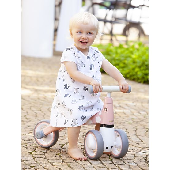 sări mini - roz cu alb buline