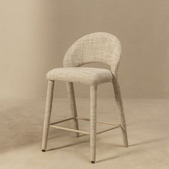 Scaun de bar Ella crem-maro
