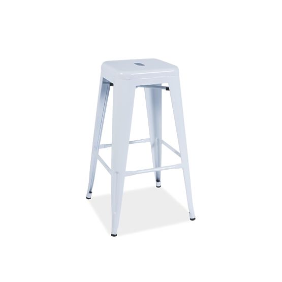 Scaun de bar scaun LONG alb