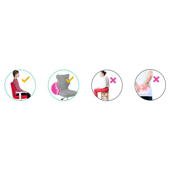 Scaun ergonomic pentru copii ajustabil pe înălțime 119-142 cm - animale