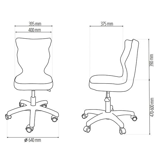 Scaun ergonomic pentru birou ajustat la înălțimea de 146-176,5 cm - gri