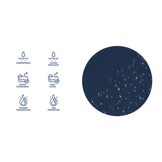 Scaun ergonomic pentru birou ajustabil la înălțimea 159-188 cm - albastru marinăresc