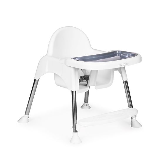 Scaun de masă 2 în 1 cu tavă și centuri ECOTOYS