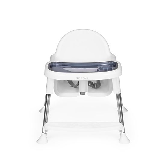 Scaun de masă 2 în 1 cu tavă și centuri ECOTOYS