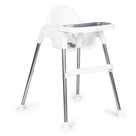 Scaun de masă 2 în 1 cu tavă și centuri ECOTOYS
