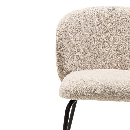 Scaun de masă Larisa, bej/picioare negre