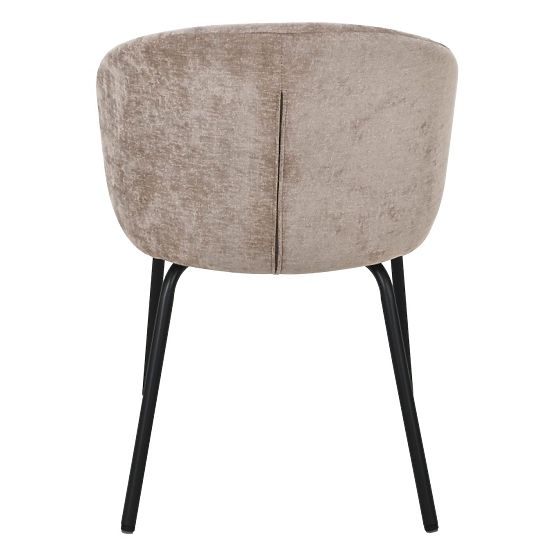 Scaun de sufragerie Larisa, maro/picioare negre