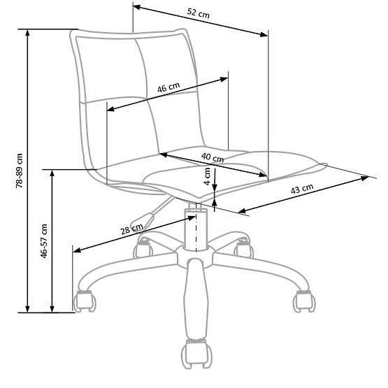 Scaun ergonomic pentru copii – Magic Roz
