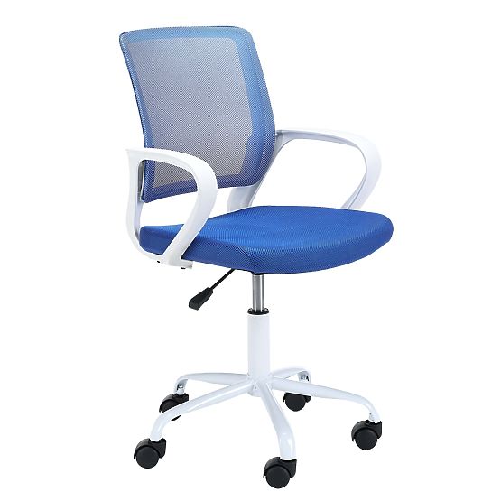 SCAUN ROTATIV FD-6 ALB / ALBASTRU
