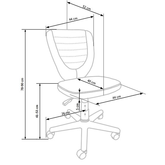 Scaun student Toby - verde