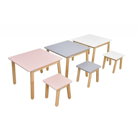 Scaun WOODY pentru copii – roz
