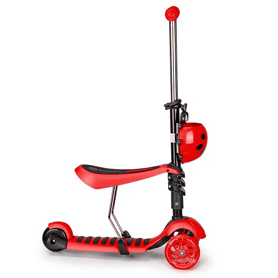 Scooter și bouncer Ladybug - roșu