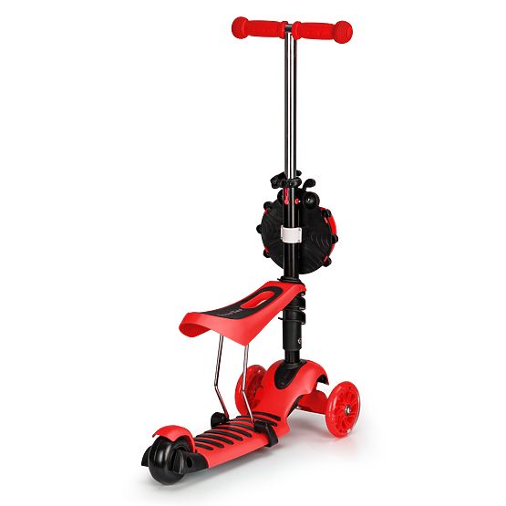 Scooter și bouncer Ladybug - roșu