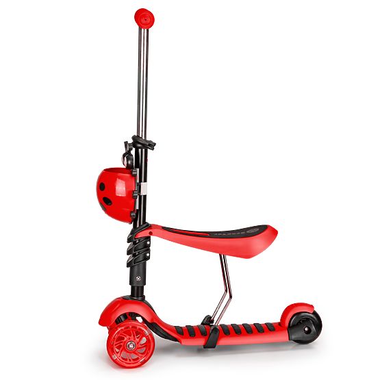 Scooter și bouncer Ladybug - roșu
