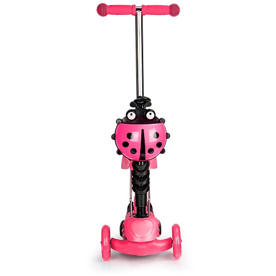Scooter și bouncer Ladybug - roz