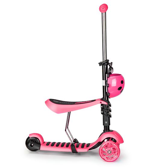 Scooter și bouncer Ladybug - roz