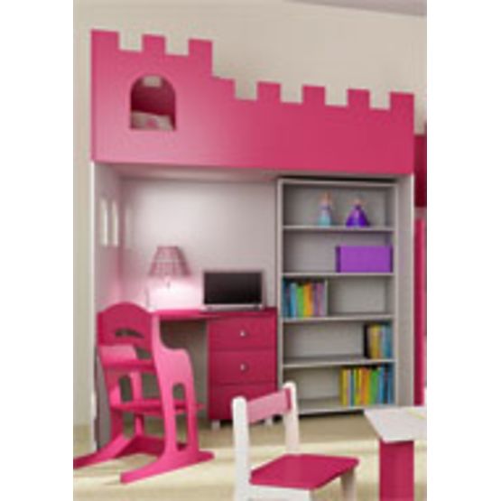 scriere masă la ridicat pat CASTELUL cu sertare și potențial suplimentar picioare