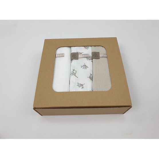 Scutece de muselina 3 buc - roz