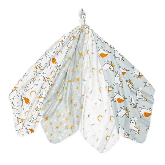 Scutece din pânză pentru bebeluși - unicorni 4 buc