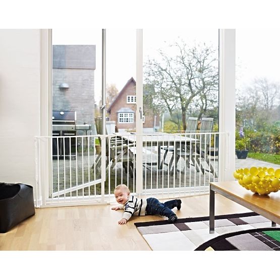 șemineu barieră copil Dan FLEX L -alb