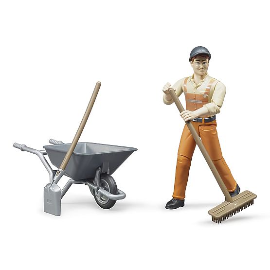 Set Bruder BWORLD comunal cu figură