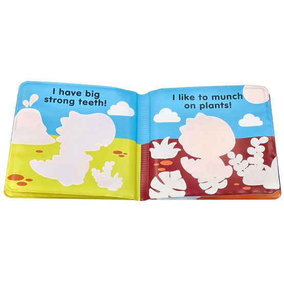 Set carte cu jucărie care își schimbă culoarea - Dinozaur