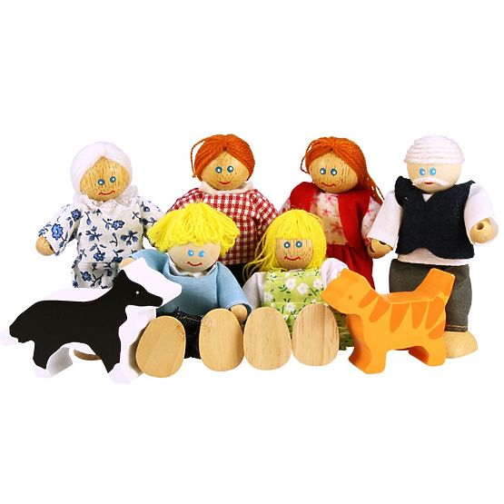 Set Casa de familie Bigjigs Toys