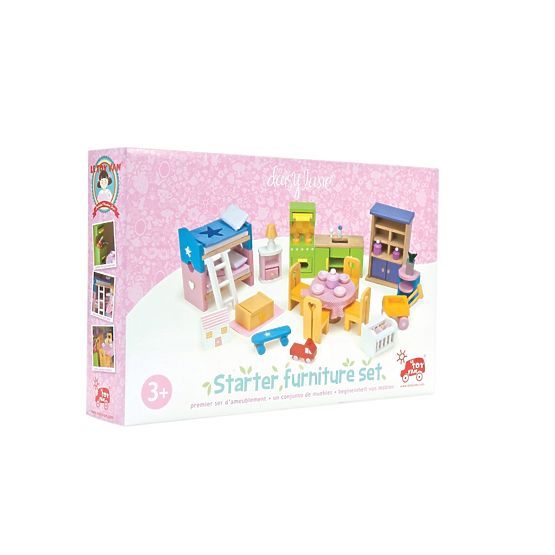 Set complet Le Toy Van Furniture Starter pentru casa