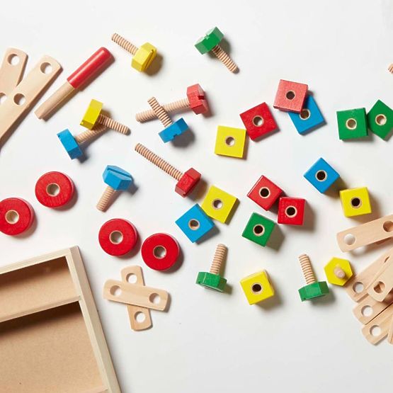 Set constructie lemn - 48buc