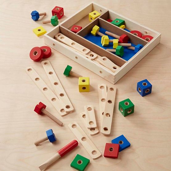 Set constructie lemn - 48buc