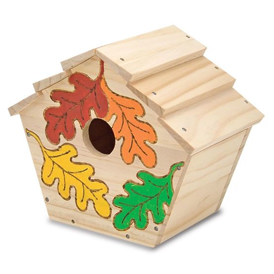 Set creativ - căsuță de păsări din lemn