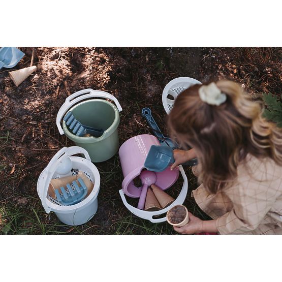 Set cutie cu nisip pentru inghetata - roz