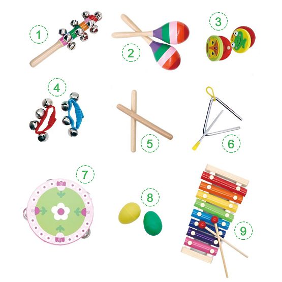 Set de 14 instrumente muzicale