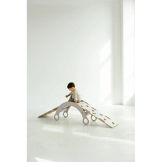 Set de alpinism Montessori M - alb