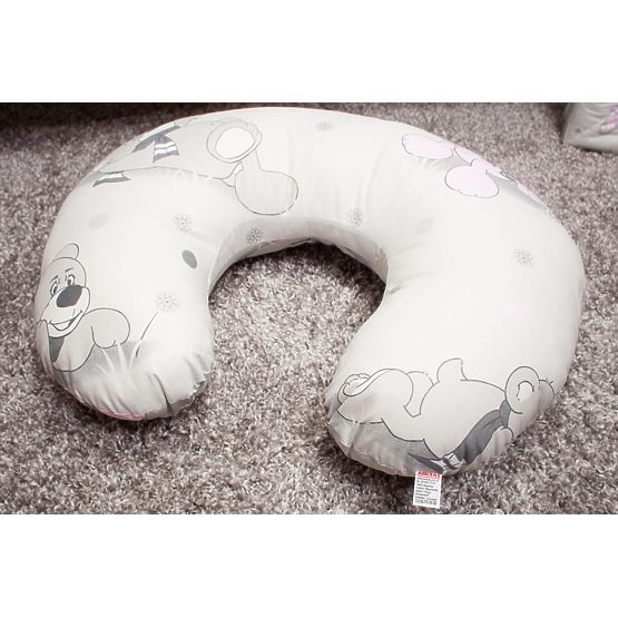 Set de așternuturi de patuț pentru copii 135 x 100 cm de culoarea gri