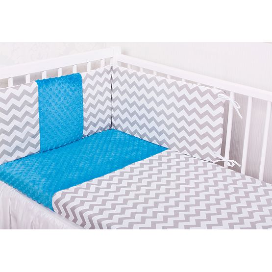 Set de asternuturi pentru patuturile de copii ZIG-ZAG